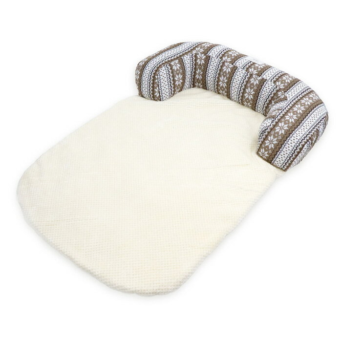 Homey ノルディック ニットラージ ベッド ブラウン 【冬季商材】