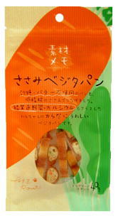 素材メモ ささみベジタパン 40g