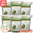 牧草市場 USチモシー2番刈り牧草ダブルプレス3kg（500g×6パック）