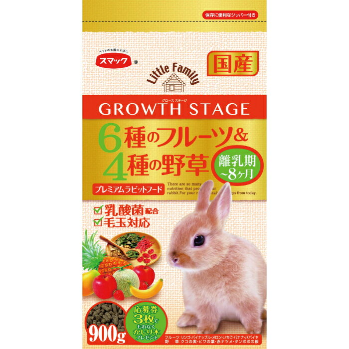 リトルファミリー グロース ステージ 6種のフルーツと4種の野草 900g