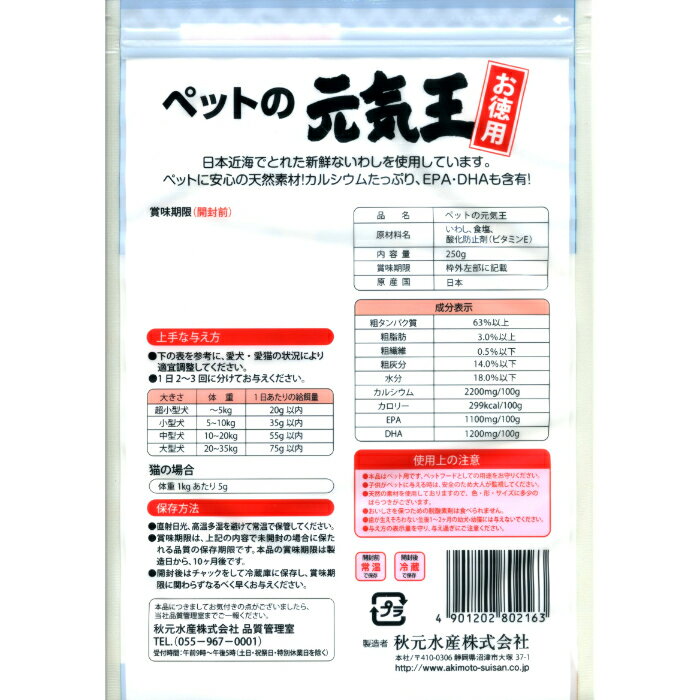 �ڥåȤθ����� 250g