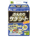 驚異の3倍速吸収スピード。逆戻りも極少のため、長時間使用しても安心の超厚型ペットシーツです。トイレの悩みはニオイと足ヌレ。「3倍速ふんわりサラ・シート」は、驚きの3倍速吸収スピードで、おしっこした瞬間から水分とニオイを素早く閉じ込め、足裏を汚しません。長時間使用しても安心・清潔なので、お留守番にもオススメです! 内容量 81枚入り メーカー／ブランド 第一衛材