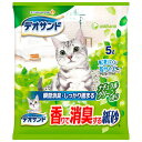 デオサンド 香り消臭砂グリーン5L【sg】