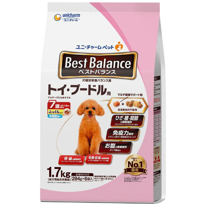 Dog Food - ベストバランス ふっくら仕立て トイ・プードル用 7歳が近づく頃から始める低脂肪 1.7kg