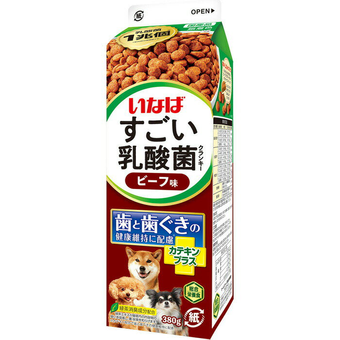 樂天商城 - いなば すごい乳酸菌クランキー牛乳パック ビーフ味 380g