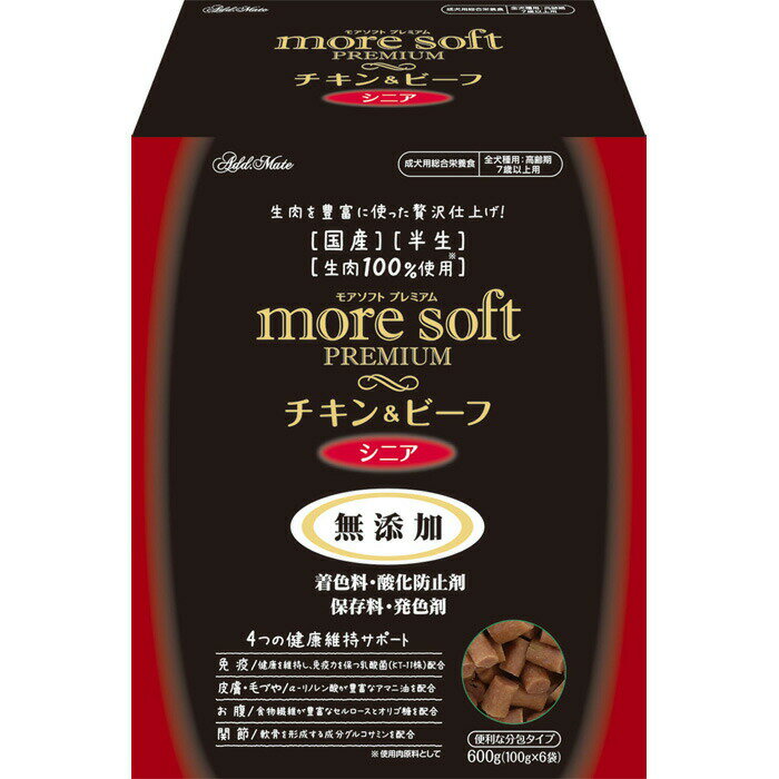 Premium - more soft プレミアム チキン＆ビーフ シニア 600g