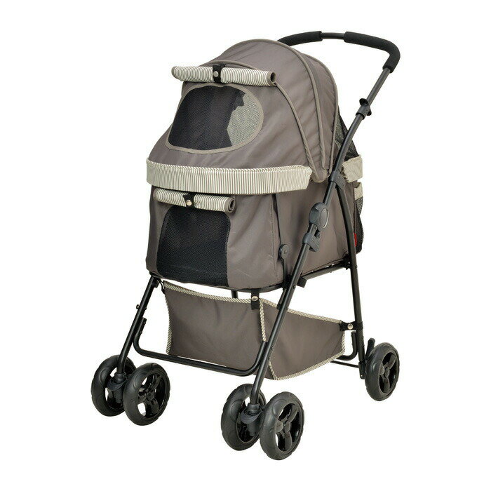 わんわんカート多頭用DX Plus ストライプグリーン