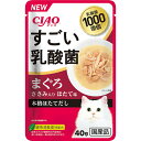 CIAO すごい乳酸菌パウチ まぐろ ささみ入り ほたて味 40g