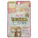 猫ちゃんの国産牛乳を使ったスープごはん ささみ&サーモン こねこ用 40g