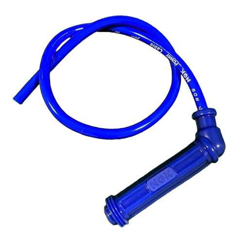 NGK ( エヌジーケー ) 2輪パワーケーブル (1本/ブリスターパック) キャップ:ブルー/102°タイプ ケーブル色:ブルー 【1102】X1B
