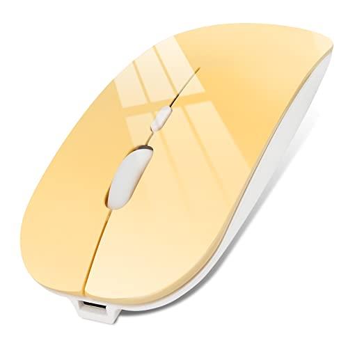 ワイヤレスマウス Bluetooth5.0 マウス 無線マウス USB充電式 超薄型 静音 2.4GHz 3DPIモード 光学式 ..