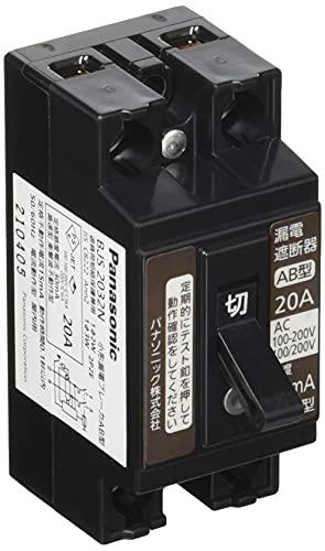 パナソニック(Panasonic) 小形漏電ブレーカ 2P2E O.C付 20A 30mA BJS2032N