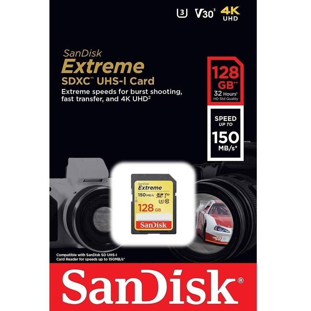 SanDisk 128GB Extreme UHS-I SDXC SDSDXV5-128G サンディスク 海外パッケージ品