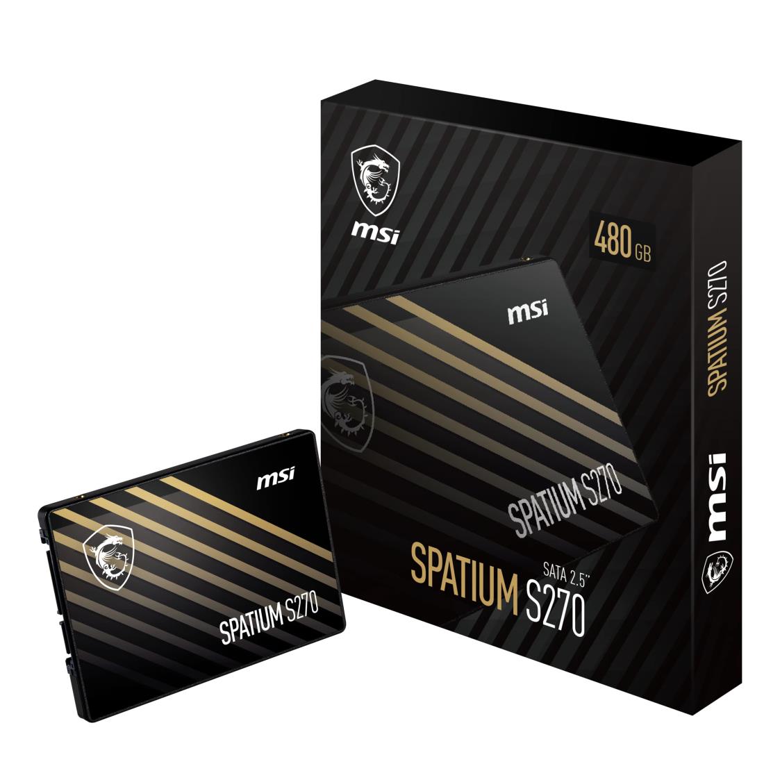 MSI ¢SSD 2.5 SPATIUM S270꡼ 480GB S78-440E350-P83 HD3974