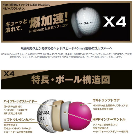 ホンマ ボール レーン X4 ゴルフ ゴルフボール メープル X4 本間ゴルフ ホンマ ゴルフ用品 カラーボール ゴルフ用品 Honma 3ダース送料無料 ホンマ ボール レーン X4 ゴルフ ゴルフボール メープル X4 本間ゴルフ ホンマ ゴルフ用品 カラーボール ゴルフ用品 Honma 3ダース送料無料