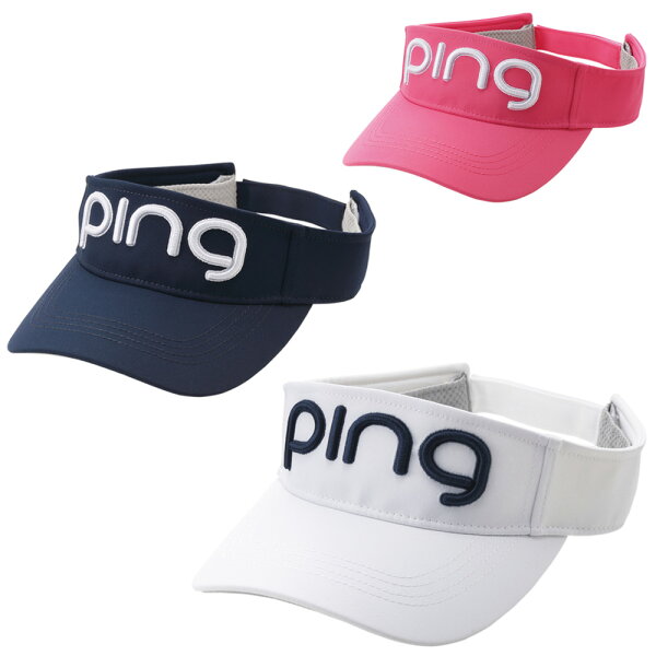 PINGピンレディースツアーバイザーHW-L202日本正規品ゴルフ用品帽子ゴルフキャップサンバイザーピンゴルフ