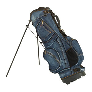 19ゴルフ デニム キャディバッグ 色落ち加工 8.5型 ゴルフ用品 スタンドバッグ おしゃれ 可愛い メンズ レディース