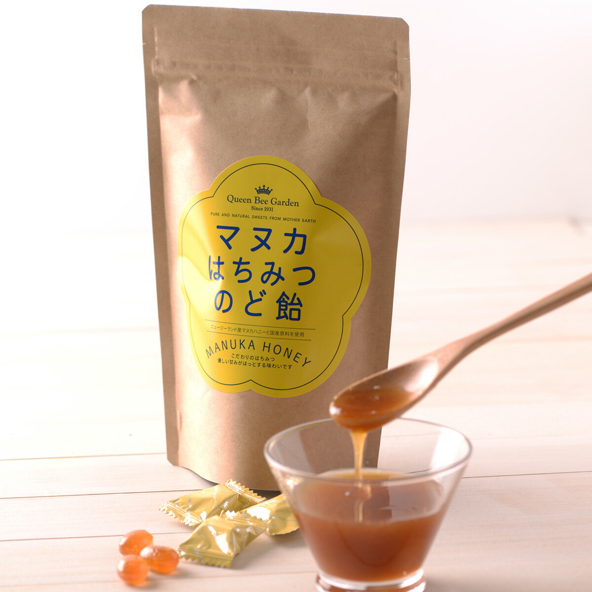 【マヌカはちみつのど飴】マヌカハニー まぬかはにー まぬか マヌカ ニュージーランド産 ニュージーランド キャンディ 飴 国産 おいしい フード 食品 大容量 お得 きゃんでぃのサムネイル