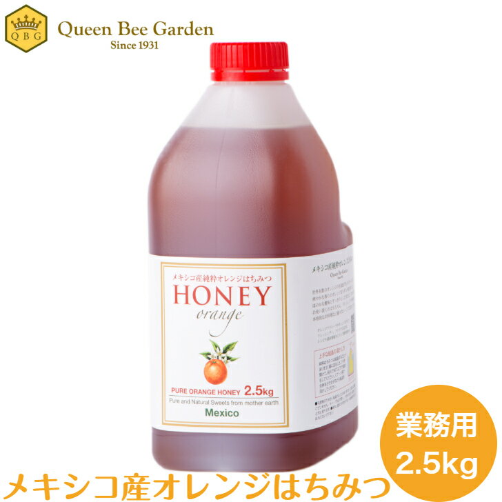 【9月スーパーセール！】送料無料！【メキシコ産オレンジはちみつ2.5kg】 ナチュラル 天然甘味料 ハニー ハチミツ 蜂蜜 フード 食品 お徳用