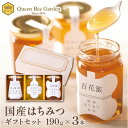 6/25はP5倍&300円OFFクーポン【国産はちみつ190g×3本セット(マロニエはちみつ・百花はちみつ・北海道はちみつ)】送料無料 はちみつ 国産 Hone...