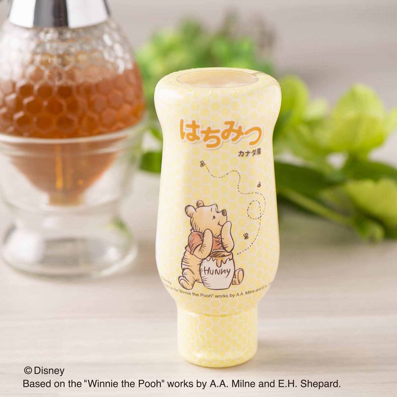 【くまのプーさん/カナダ産純粋はちみつ200g】　くまのプーさん Disney ディズニー キャラクター カナダ産 はちみつ ハチミツ 蜂蜜 使いやすい ボトル スクイズ 液切れ 200gのサムネイル