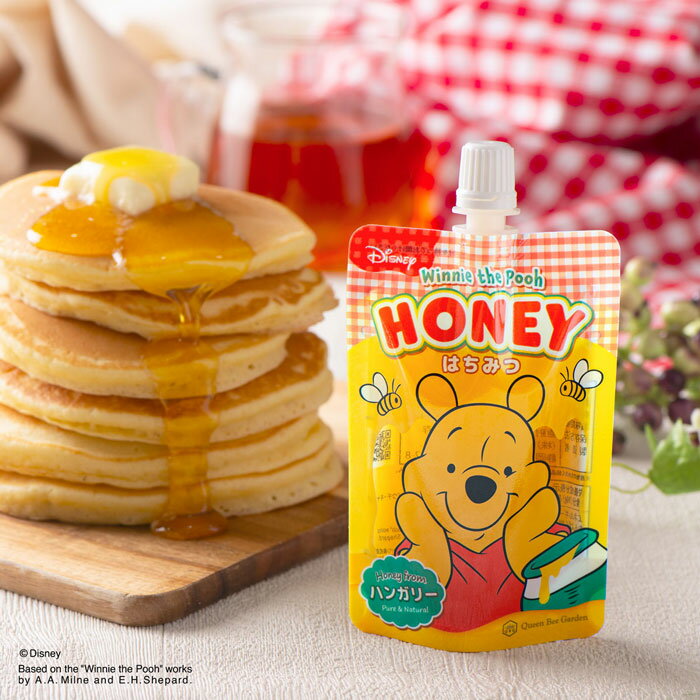 【くまのプーさん／はちみつパウチ100g】新発売 ハンガリー産 百花蜜 くまのプーさん プーさん Disney ディズニー キャラクター はちみつ ハチミツ 蜂蜜 かわいいのサムネイル