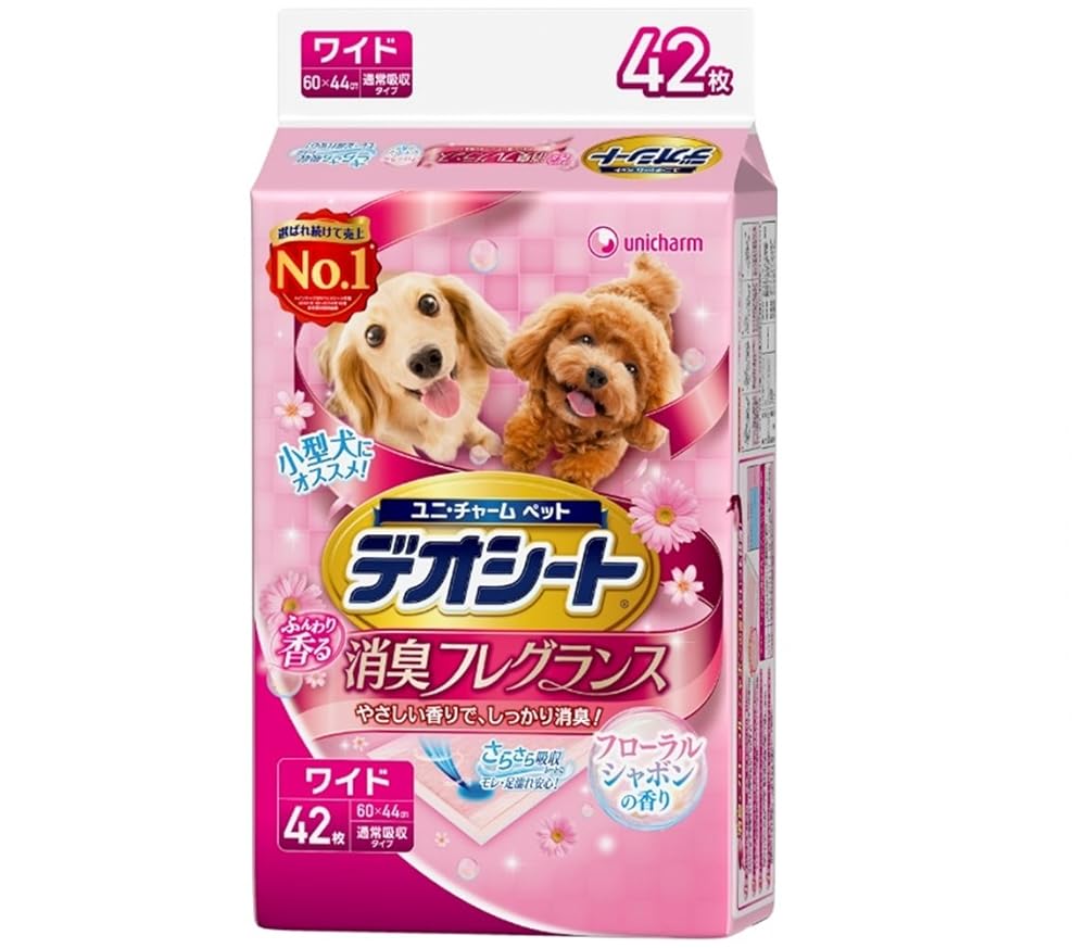 デオシート 消臭フレグランス フローラルシャボンの香り ワイド 42枚 42枚入