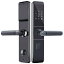 指紋認証ドアロックコントロールパネル （ロックシリンダーは含まれません) 高セキュリティ電子スマートドアロック付け簡単ドアを開ける4つの方法（指紋認識+カード+パスワード+メカニ