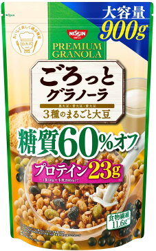 日清シスコ ごろっとグラノーラ 3種のまるごと大豆 糖質60% オフ 900g　ポイント消化