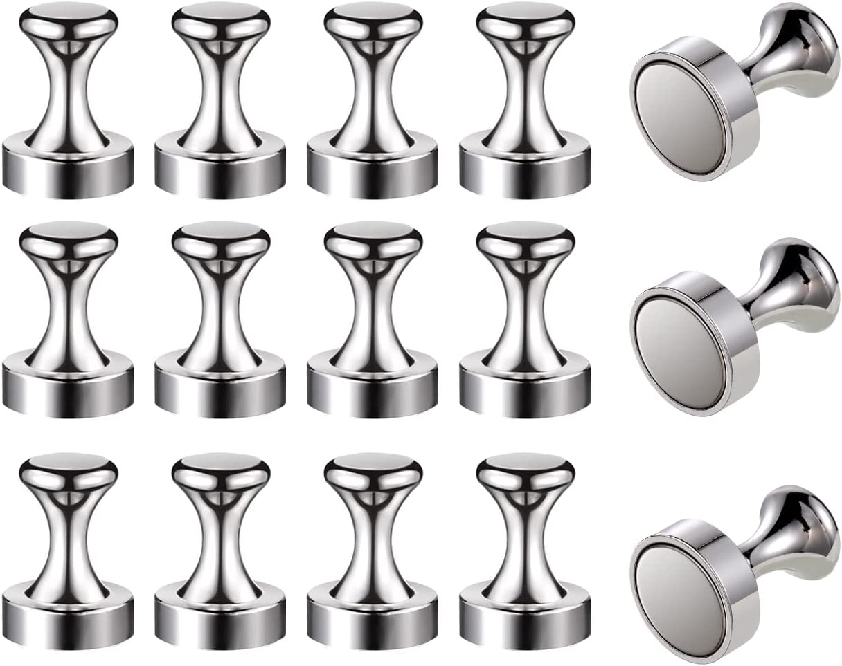 送料無料 超強力マグネットピン 磁石押しピン 超強力 小さいパーツ探し ボードや黒板や冷蔵庫への用紙等の固定 12*16mm 十五個入り ポイント消化