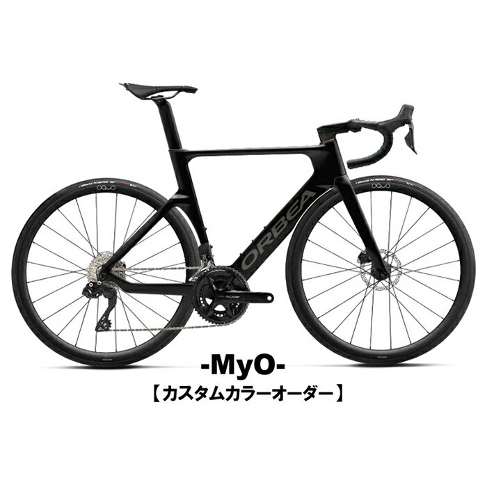 【ORBEA2024】■状態：新品※サイトの表示が『お取り寄せ（or取寄）』の商品にきましては、事前に仕入先様へ在庫、納期の確認を行いますので、お手数ですがご注文の際は事前に当店へ在庫と納期のお問い合わせをお願い致します。■MyO カラーオーダーシステム対応こちらの商品はORBEA独自のカラーオーダーシステムである「MyO」に対応しております。ご希望のお客様はORBEA本国サイトよりカラーシミュレーションをおこなって頂き、別途当店までカラーの分かる画像データなどをお送りくださいますようお願い申し上げます。オーダー方法が分からない場合はお気軽にお問合せください。 ■商品説明・ORBEA（オルベア）スペイン最大規模の総合自転車メーカー。その歴史は長くスペイン・バスク地方でオルベア兄弟が武器や鋼管の製造からスタート。1920年に自転車を作りを始めています。フラッグシップのORCA筆頭に数多くのロードバイクをラインナップし、プロチームからのフィードバックを製品開発に生かし、いつの時代も魅力的なバイクを作っているブランドです。・2024 ORCA AERO M30LTD 105 12S ロードバイクオルベアが「最も優れたエアロロードバイク」を作るうえで不可欠としている3大要素、エアロダイナミクス、剛性、操縦性。この3つを完璧なバランスで成立させたエアロロードバイクです。数々の研究や風洞実験から開発されたフレームは大幅な空気抵抗の削減に成功。フレームの各所で最適な剛性のバランスが考慮されており、また人間工学に基づいたジオメトリーはパワーを推進力に最大限変換し、スムーズなハンドリングを実現しました。「ORCA AERO」には専用設計されたエアロデザインのボトルとボトルケース、ツールボックスが標準装備。これらを取り付けることで空力性能を3％向上させ、より高次元のパフォーマンスを実現させます。ORCA AERO M30LTDはプロユースな走りを実現するORBEAの上位グレード「OMXカーボン」を採用し、105 12Sで組まれたモデルになります。 ■フレームスペック・フレームサイズ：47 / 49 / 51 / 53 / 55 / 57・カラー：MyO・フレーム：Orbea Orca Aero Carbon OMX disc, monocoque construction, HS 1,5", BB 386, powermeter compatible, Thru Axle 12mm x 142mm rear, thread M12x2 P1, Speed release compatible, internal cable routing, EC/DC compatible.・フォーク：Orbea Orca Aero OMX ICR, full carbon, 1-1/8" - 1,5" tappered head tube compatible, Thru axle 12x100mm, thread M12x2 P1, Speed release compatible dropout.・ヘッドセット：FSA 1-1/2" Integrated Aluminium Cup■パーツスペック・クランクセット：Shimano 105 R7100 36x52t・シフター：Shimano R7120・カセット：Shimano 105 R7100 11-34t 12-Speed・リアディレイラー：Shimano 105 R7100・フロントディレイラー：Shimano 105 R7100・チェーン：Shimano M6100・ハンドルバー：OC Road Aero RA11 Carbon, Reach 80, Drop 125・ステム長：OC Road Performance RP10, -8?・ブレーキ：Shimano R7170 Hydraulic Disc・ホイール：Oquo Road Performance RP35PRO, alloy rim, 35mm profile, Zipp ZR1 hub, 19mm internal width, Sapim CX-Sprint spokes, 700C・タイヤ：Vittoria Rubino IV G2.0 Foldable 700x28c・フロントハブ：Orbea Thru Axle 12x100mm M12x2 P1 Lite・リアハブ：Orbea Thru Axle 12x142mm M12x2 P1 Lite・シートポスト：OC Road Aero RA10 Carbon, SB0/25, w/Micro tilt adjustment・サドル：Prologo Scratch-M5 Pas T2.0 size 140mm・バーテープ：Orbea Anti-Slippery/Shock Proof・水筒：OC Aero Bottle RA10 (550ml) + Carbon Cage Kit RA10・収納スペース：OC Aero Toolbox TB01PP■ジオメトリ■特記事項・商品画像は製品イメージです。予告なく仕様やデザイン等の変更がある場合がございます。予めご了承ください。