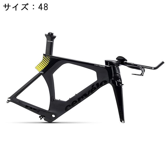 (cervelo2018rakuten)■状態:新品 P5-Six P5はフォーミュラ1レベルのCFDソフトウエアを用いた設計を行っており、その効果は風洞実験で証明されています。『SIMPLY FASTER』を掲げるP5プロジェクトの目標は、究極のタイムトライアル＆トライアスロンバイク／システムを提供すること。そしてエアロダイナミクスやコンフォート性能など製品開発におけるすべての面で、ライバル達を越えることです。※P5-Sixはトライアスロン専用モデルです。■サイズバリエーション P5-Six フレームセット ブラック/フルオロイエロー48515456■ジオメトリー■スペック： ・Fork：Cervelo All-Carbon, P5 Six Fork ・Headset：FSA IS2 Stainless Steel 1-1/8 x 1-1/8 ・Aero Bar：3T Aduro ・Brake Levers：Magura RT6・Brake Calipers：Magura RT6 Hydraulic Rim・Seat POST：Cervelo Carbon, Aero, Rail-Adjust 防犯登録は￥500です。こちらからご購入下さい。