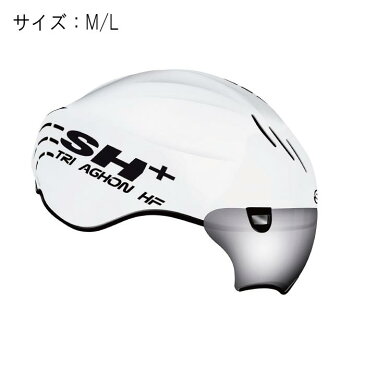 SH＋（エスエイチプラス）TRIAGHON HF トライアゴンHF ホワイト/ブラック サイズM/L ヘルメット