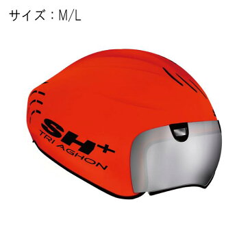 SH＋（エスエイチプラス）TRIAGHON トライアゴン オレンジ/ブラック サイズM/L ヘルメット