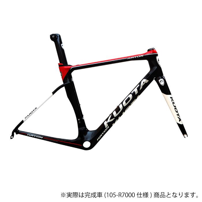 KUOTA (クオータ)2020モデル KRYON Rim 105 R7000 ブラック/レッド/ホワイト サイズS(168.5-173.5) ロードバイク