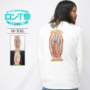 CONFUSE ロンT メンズ 長袖 Tシャツ ロングスリーブ マリア柄 プレイハンド バックプリント ロンティ 大きいサイズ 2L 3L ブランド コンフューズ 人気 アメカジ ワーク バイカー ストリート系 おしゃれ かっこいい おすすめ 秋物 トップス カットソー /3045/