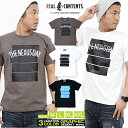 Tシャツ メンズ 半袖 ティーシャツ TEE リアルコンテン