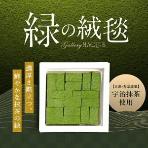 緑の絨毯（チョコレートギフト）生チョコ 抹茶 宇治抹茶使用 京都宇治 ギフト 手土産 バレンタイン ホワイトデー お返し お土産 プレゼント 【冷凍配送】