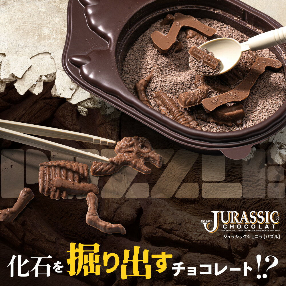 チョコレート 恐竜 ジュラシックショコラ パズル チョコレート 発掘 化石 ユニーク チョコ インスタ映え チョコレート菓子 ギフト お取り寄せスイーツ お菓子 スイーツ ギフト