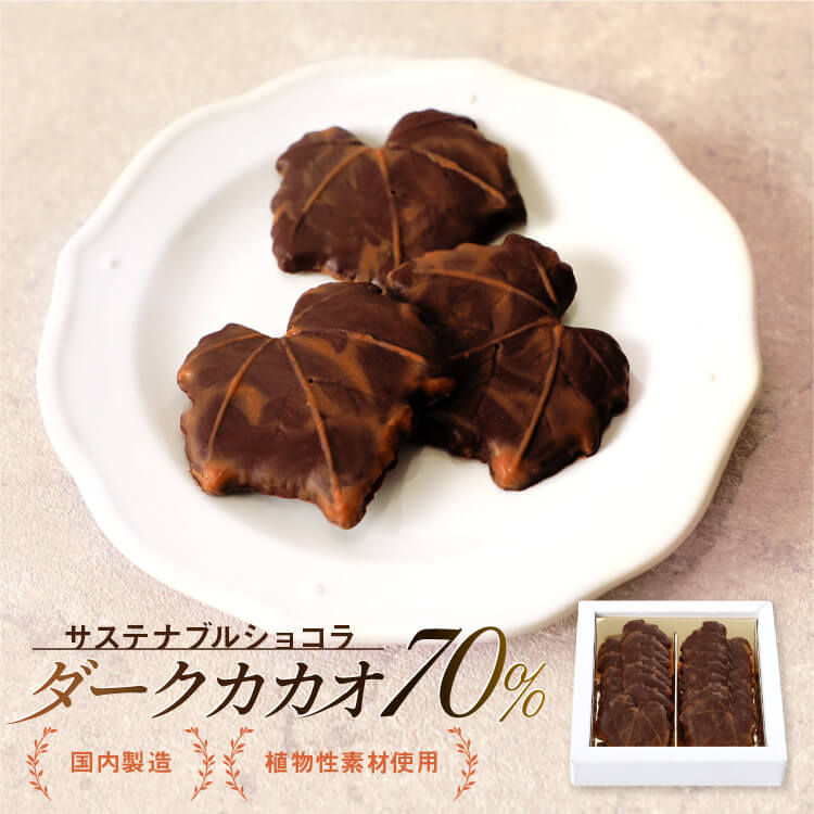 サステナブルショコラ カカオ70 ダークチョコ ハイカカオ インスタ映え チョコ チョコレート菓子 スイーツ ギフト お取り寄せスイーツ