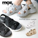 【人気！再入荷】moz モズ インステップ カバー 厚底 スポーツ サンダル 靴 レディース エルク ヘラジカ かわいい プラットフォーム スポサン調節ができる かかとあり 履きやすい ココ オマージュ 22ss san ブラック グレー