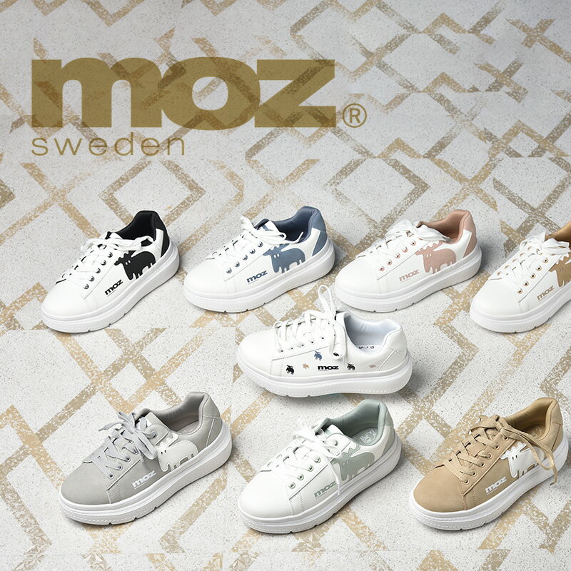 【20%OFFタイムセール】MOZ モズ エルク ヘラジカ 合皮 レースアップ 