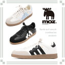 スウェーデン モズ ローゴン スニーカー レディース MOZ LAGOM 合皮 スムース レースアップ ジャーマントレーナー風 履きやすい 歩きやすい 軽量 コ...