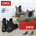 EDWIN エドウィン サイドゴア レインブーツ 防水 撥水 靴 PVC レディース靴 レインシ