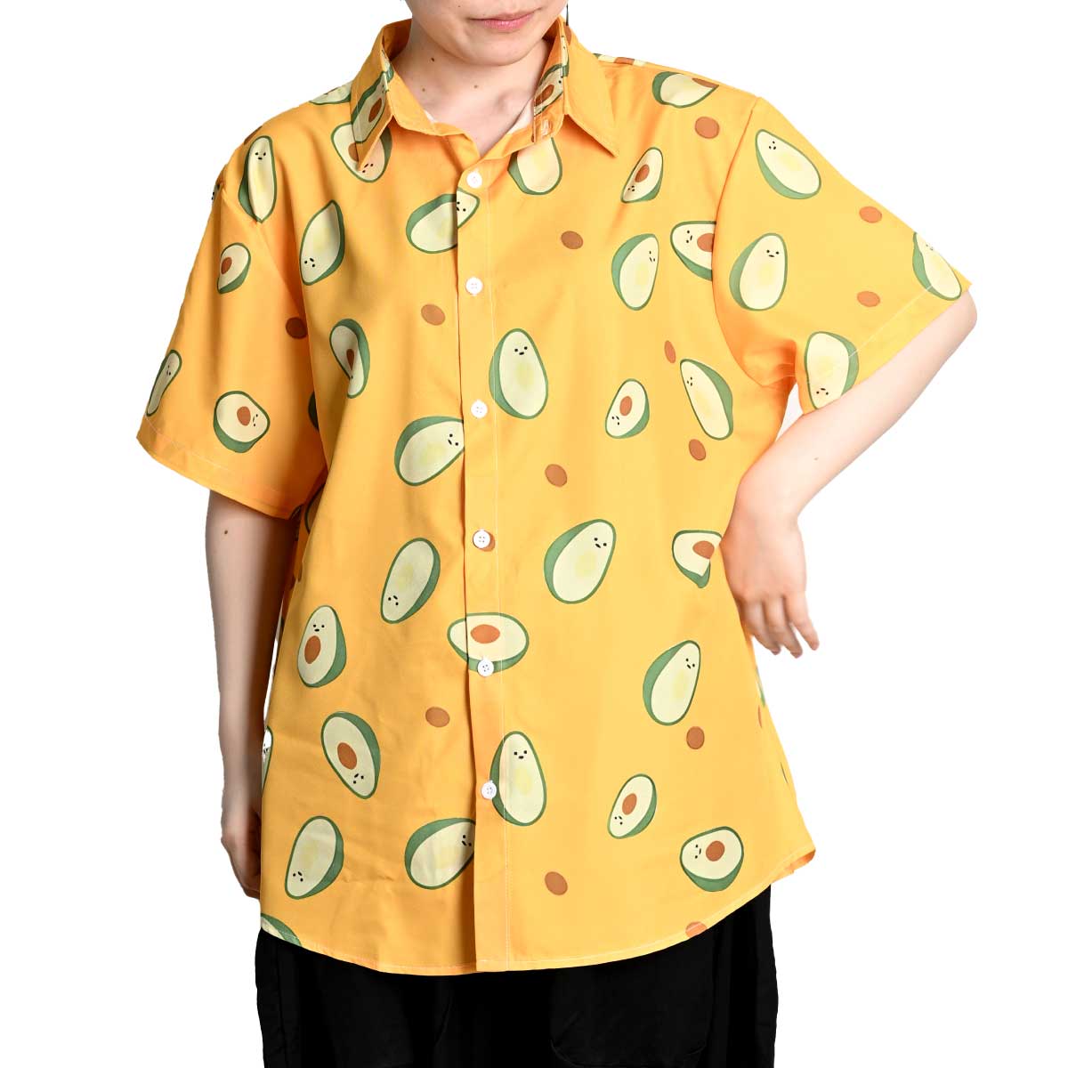 楽天市場】レトロ 柄シャツ（カラーイエロー）（シャツ・ブラウス 