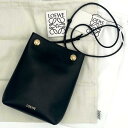 Loewe ロエベ ぺブル ポーチ スムースカーフ ショルダー クロスボディ カーフスキン ブラック CANBSPPX01 レディース メンズ プレゼント ギフ...