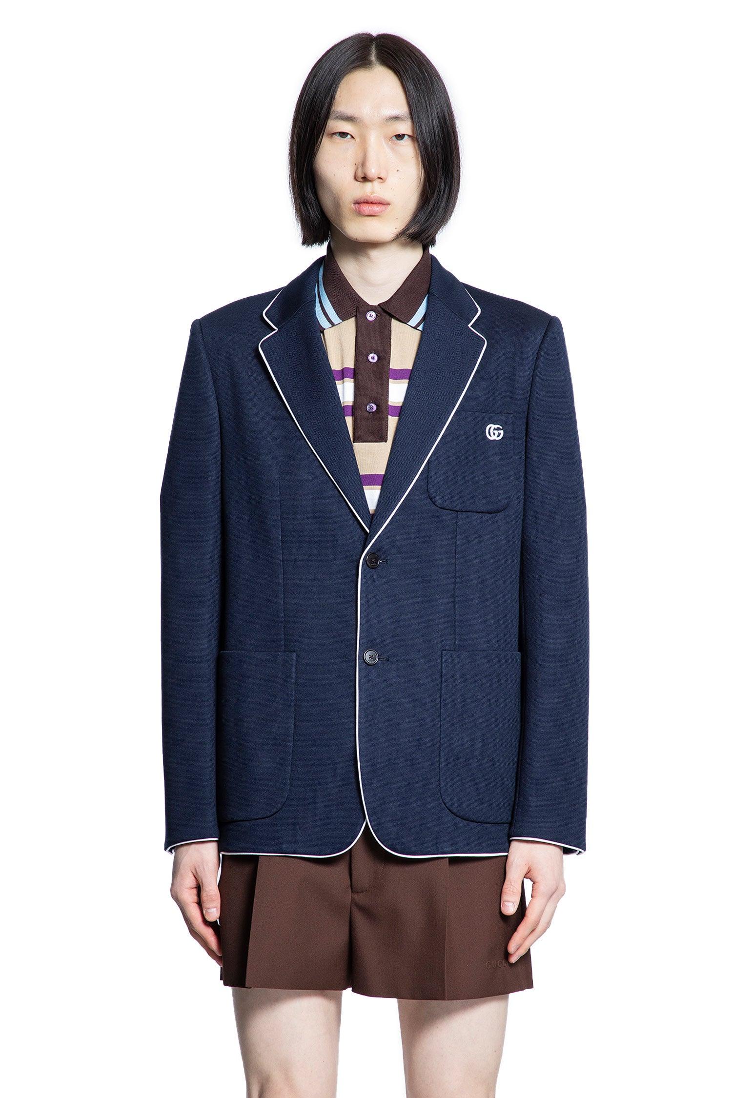 double g cotton jersey blazer