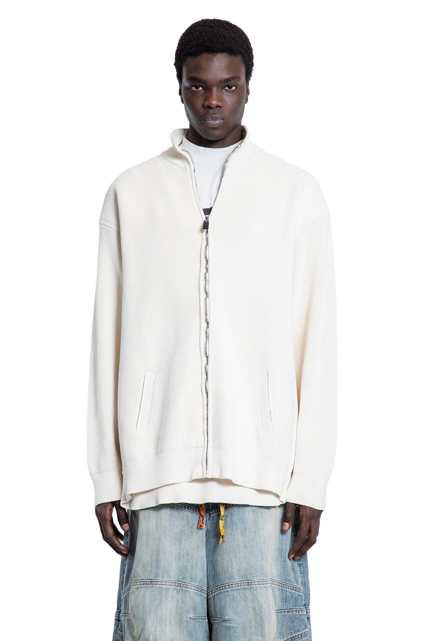 intertwined zip-up sweater