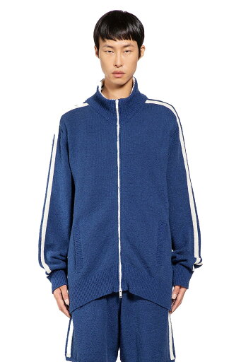 stretch cotton nylon knit track jacket stretch cotton nylon knit track jacket