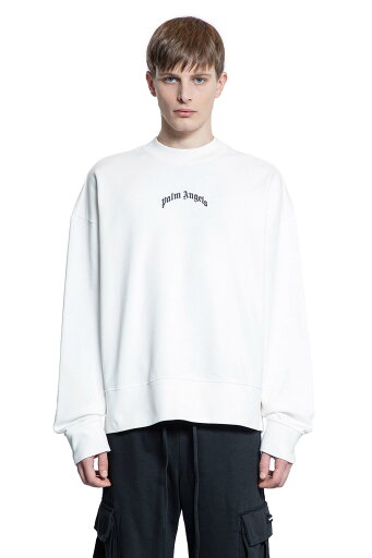 curved logo over sweatshirt curved logo over sweatshirt
